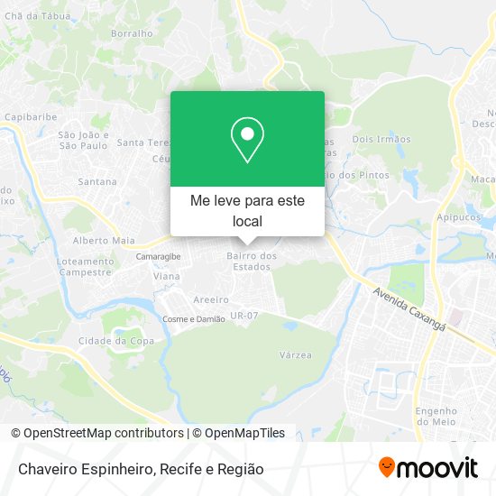 Chaveiro Espinheiro mapa