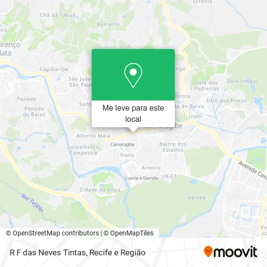 R F das Neves Tintas mapa