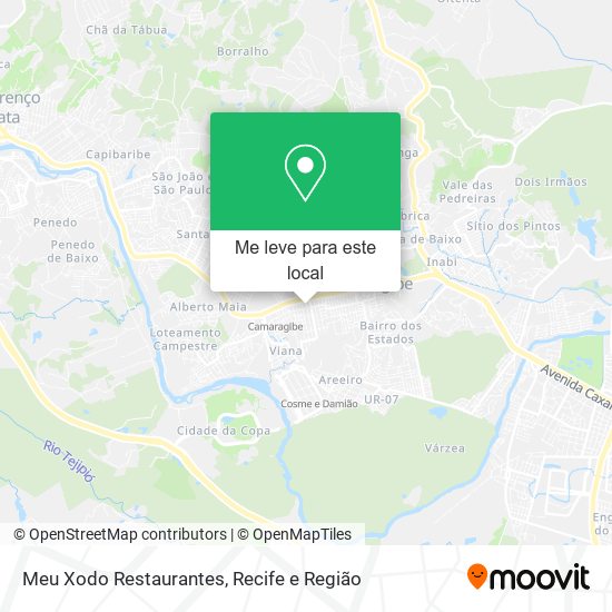 Meu Xodo Restaurantes mapa