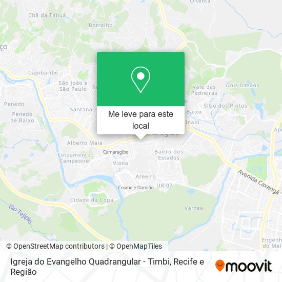 Igreja do Evangelho Quadrangular - Timbi mapa