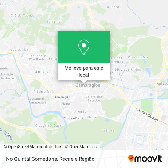 No Quintal Comedoria mapa