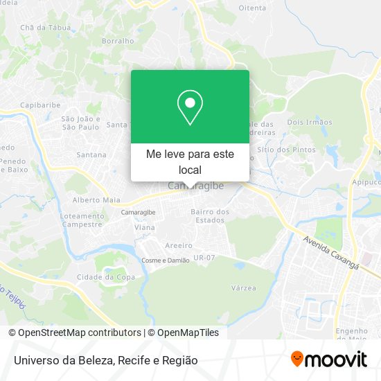 Universo da Beleza mapa