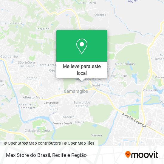 Max Store do Brasil mapa