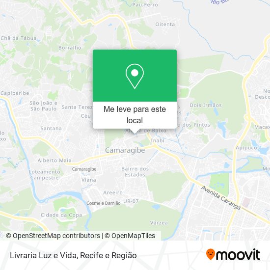 Livraria Luz e Vida mapa