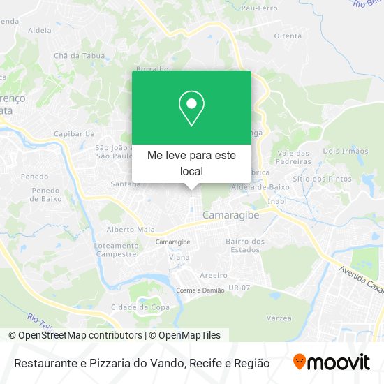 Restaurante e Pizzaria do Vando mapa