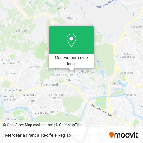Mercearia Franca mapa