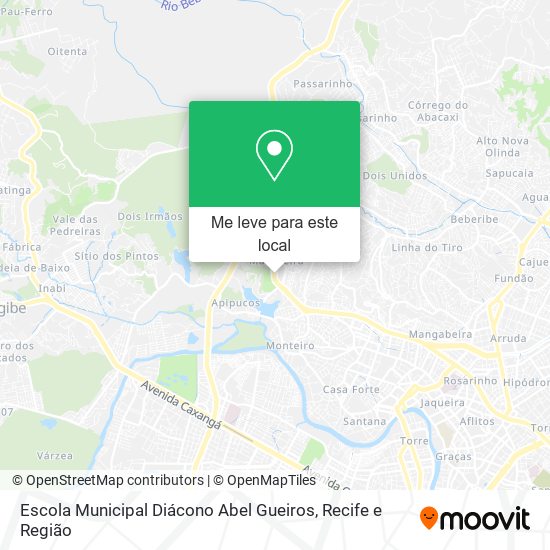 Escola Municipal Diácono Abel Gueiros mapa