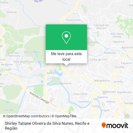 Shirley Tatiane Oliveira da Silva Nunes mapa
