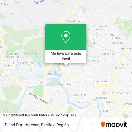 D and D Autopecas mapa