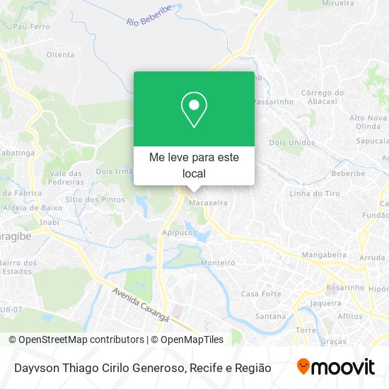Dayvson Thiago Cirilo Generoso mapa