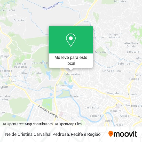 Neide Cristina Carvalhal Pedrosa mapa