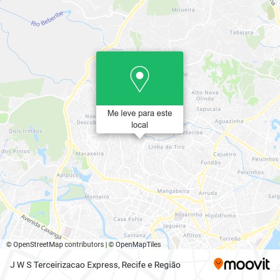 J W S Terceirizacao Express mapa