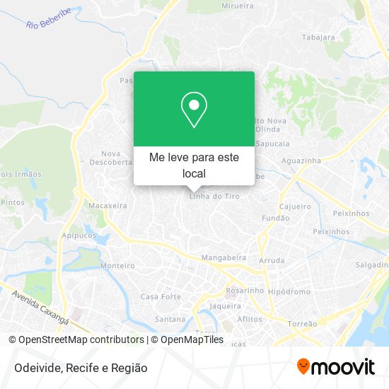 Odeivide mapa