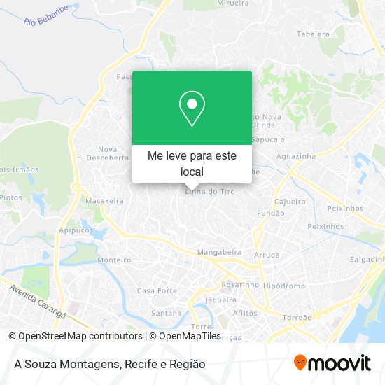 A Souza Montagens mapa