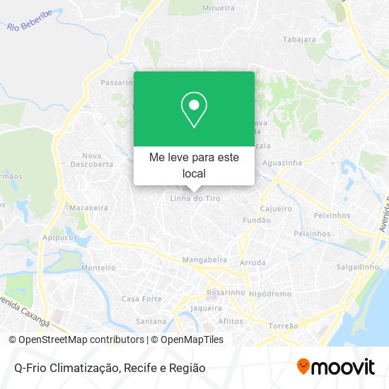 Q-Frio Climatização mapa