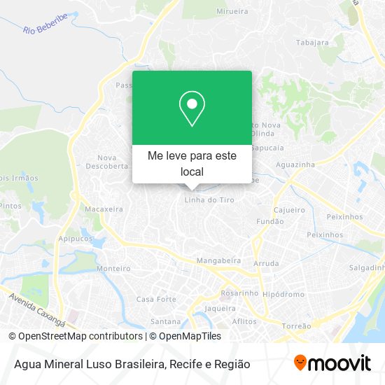 Agua Mineral Luso Brasileira mapa