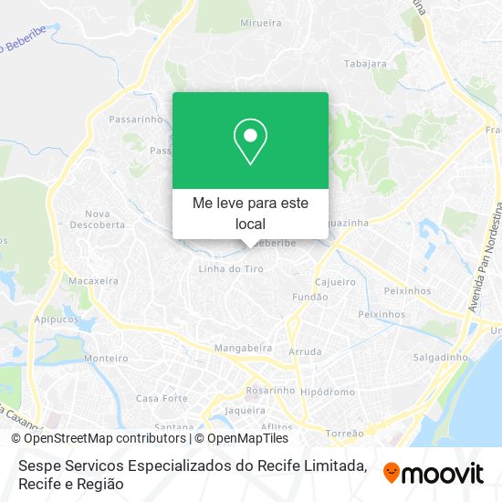 Sespe Servicos Especializados do Recife Limitada mapa