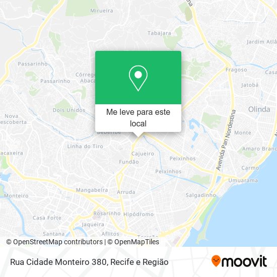 Rua Cidade Monteiro 380 mapa