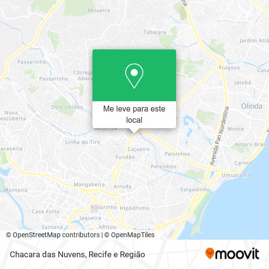 Chacara das Nuvens mapa