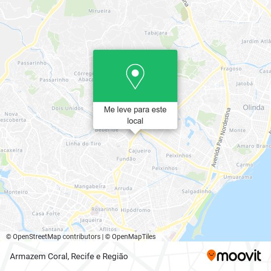 Armazem Coral mapa