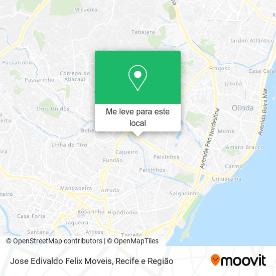 Jose Edivaldo Felix Moveis mapa