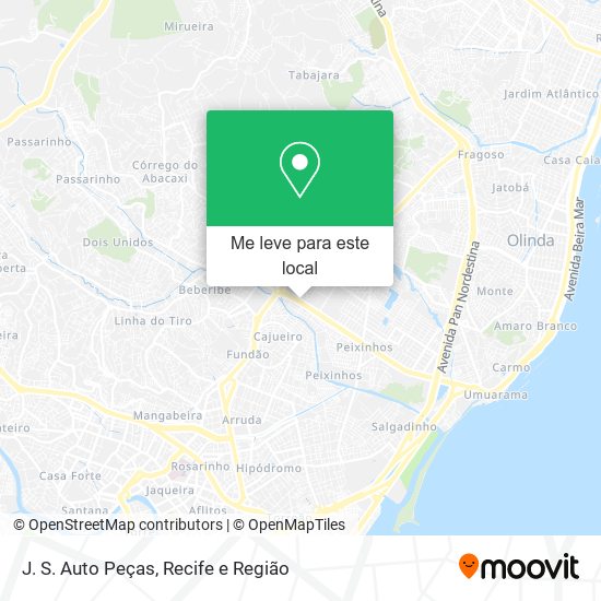 J. S. Auto Peças mapa