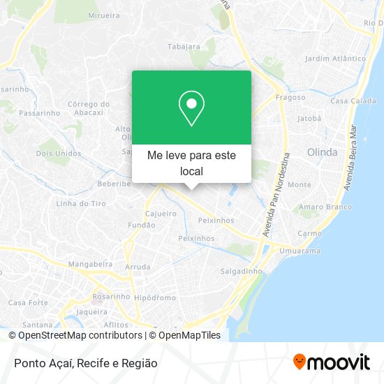 Ponto Açaí mapa