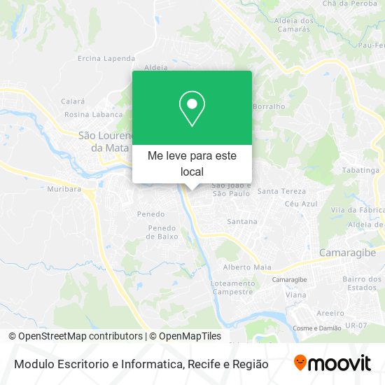 Modulo Escritorio e Informatica mapa