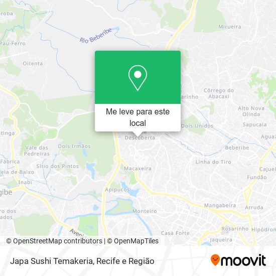 Japa Sushi Temakeria mapa