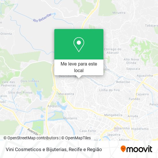 Vini Cosmeticos e Bijuterias mapa
