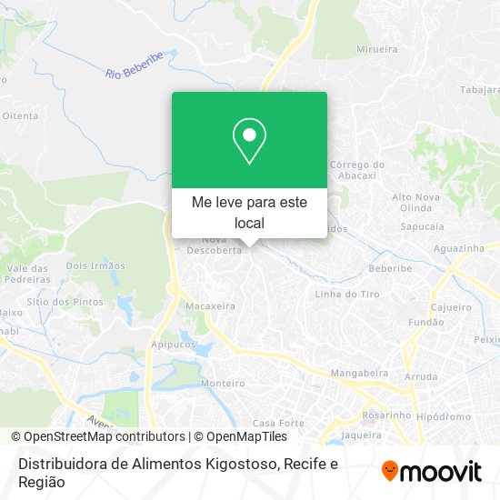 Distribuidora de Alimentos Kigostoso mapa