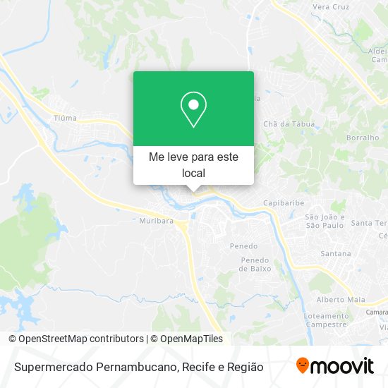 Supermercado Pernambucano mapa