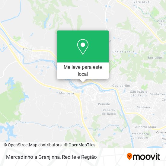 Mercadinho a Granjinha mapa