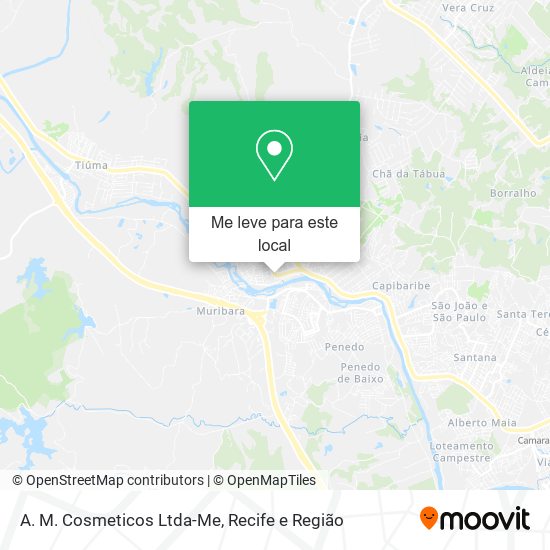 A. M. Cosmeticos Ltda-Me mapa