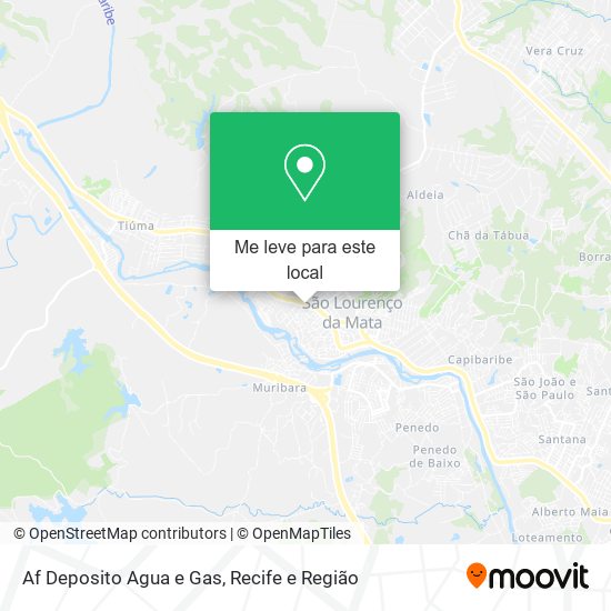 Af Deposito Agua e Gas mapa