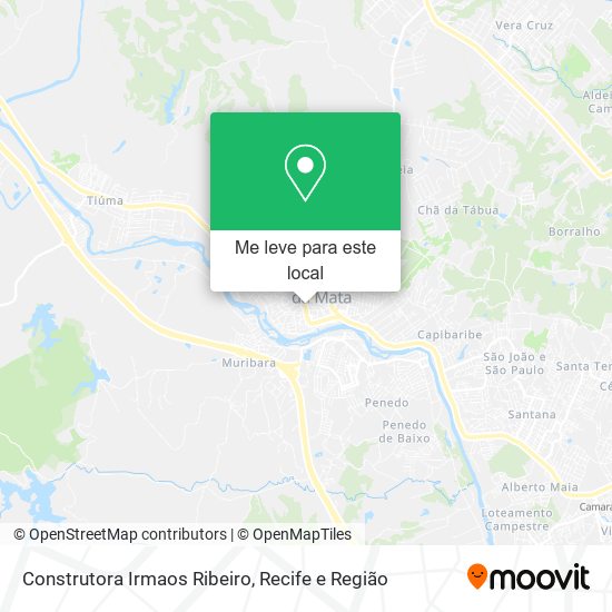 Construtora Irmaos Ribeiro mapa