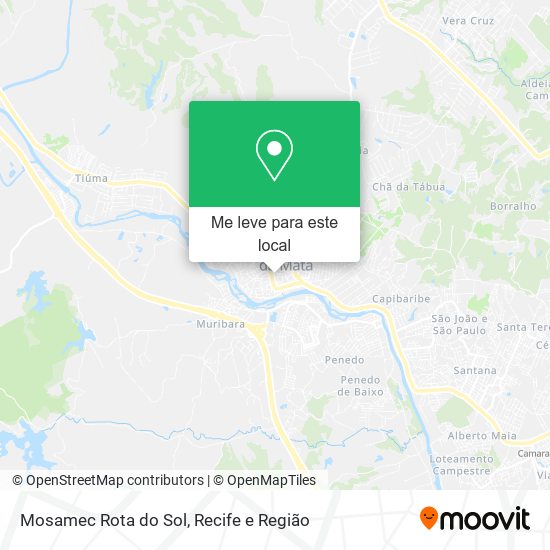 Mosamec Rota do Sol mapa