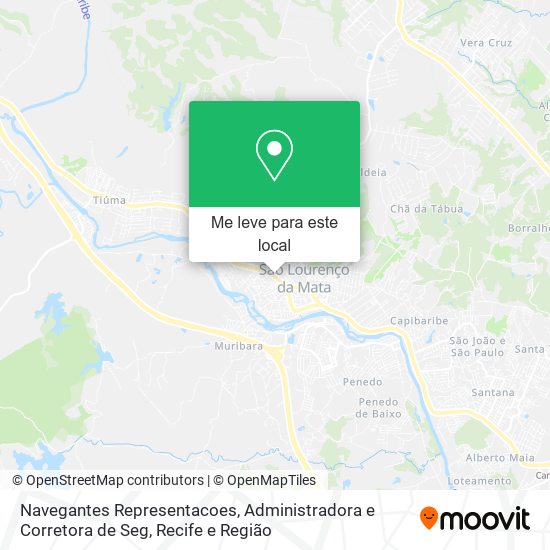 Navegantes Representacoes, Administradora e Corretora de Seg mapa