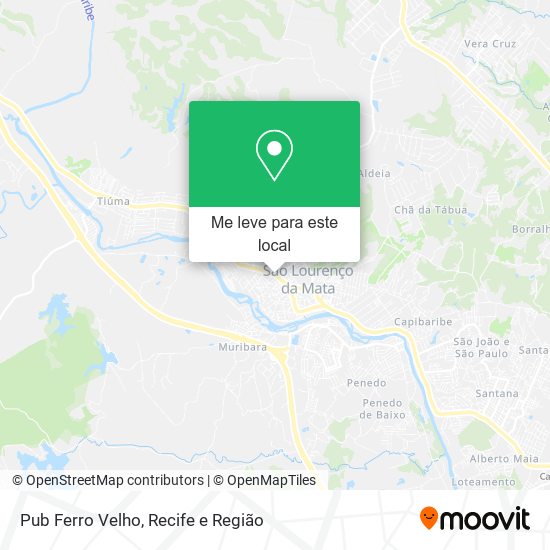 Pub Ferro Velho mapa