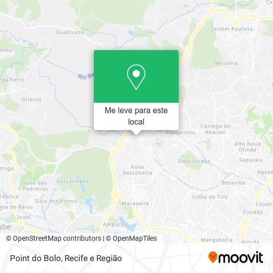 Point do Bolo mapa