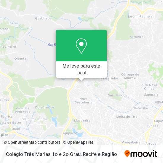 Colégio Três Marias 1o e 2o Grau mapa