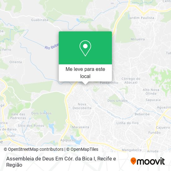 Assembleia de Deus Em Cór. da Bica I mapa