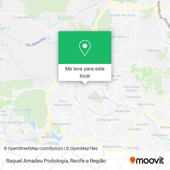 Raquel Amadeu Podologia mapa