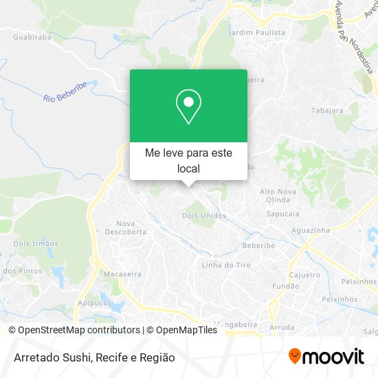 Arretado Sushi mapa