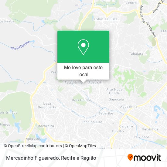 Mercadinho Figueiredo mapa