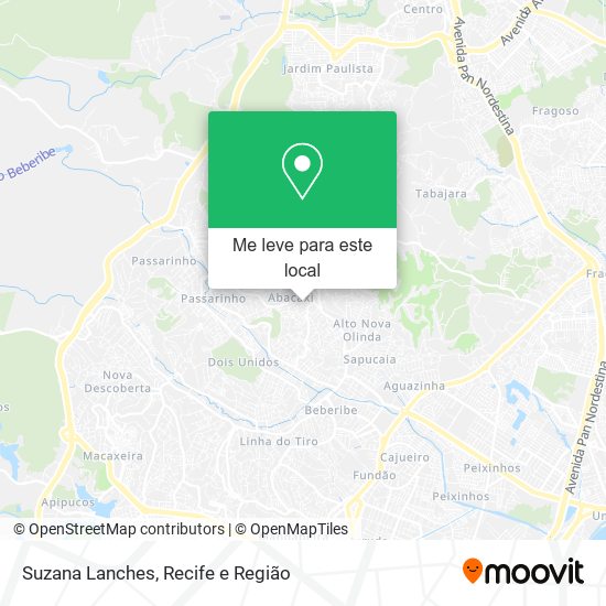 Suzana Lanches mapa
