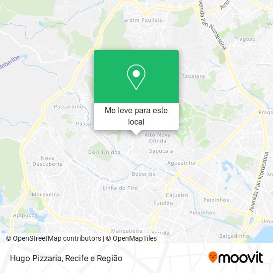 Hugo Pizzaria mapa