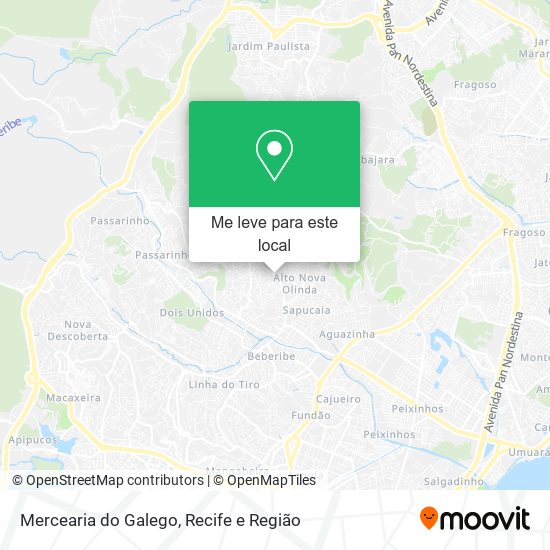 Mercearia do Galego mapa
