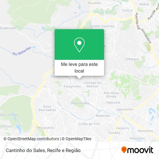 Cantinho do Sales mapa