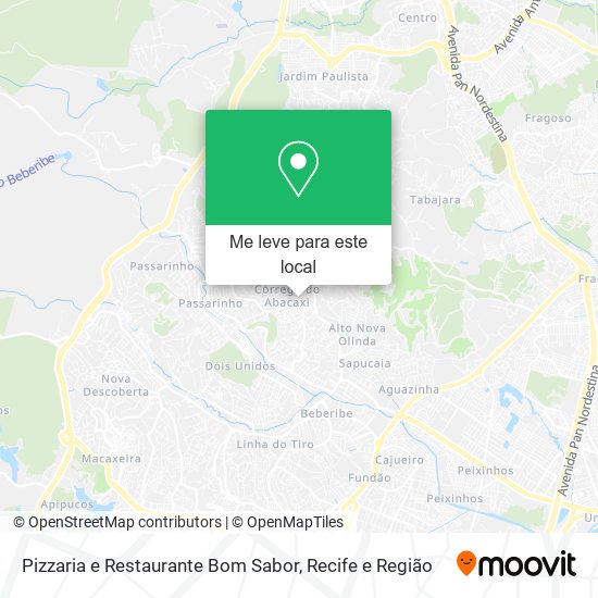 Pizzaria e Restaurante Bom Sabor mapa
